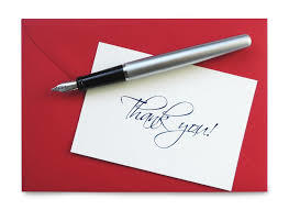 gratitude thank you note
