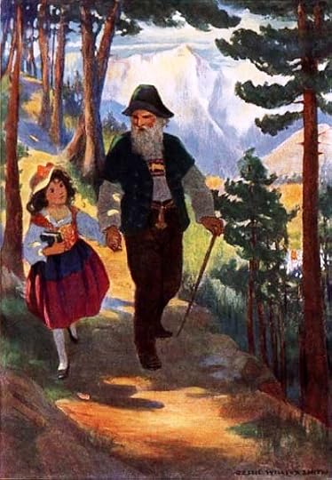 Heidi and her Grandfather - Jessie Willcox Smith