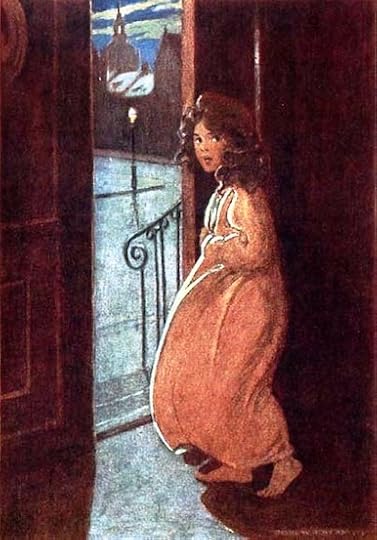 Heidi sleepwalking - Jessie Willcox Smith