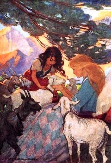 Klara visits Heidi - Jessie Willcox Smith