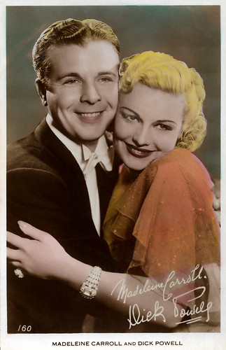 Dick Powell and Madeleine Carroll in On the Avenue (1937)