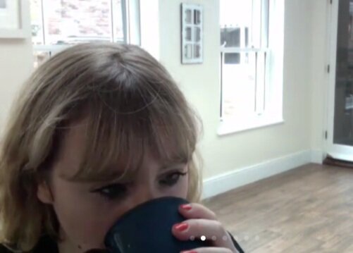 Drinking the tea