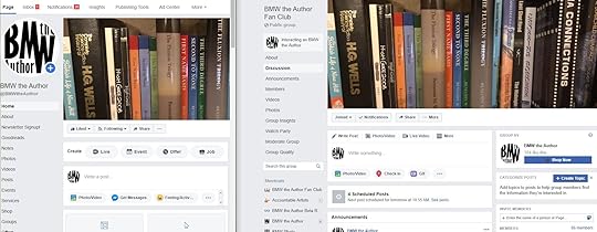 Facebook really has two options: Pages (L) and Groups (R)