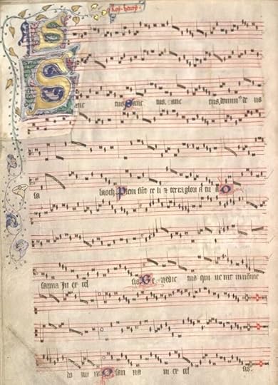 p 161 of the Old Hall Manuscript, ~1410-1420