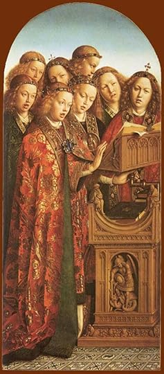 Detail of the Ghent Altarpiece, Chapel Cathedral of Saint Bavo, Ghent, Belgium, Hubert and Jan Von Eyck