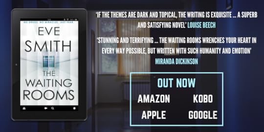 THE WAITING ROOMS + thriller + debut + dystopian + fiction