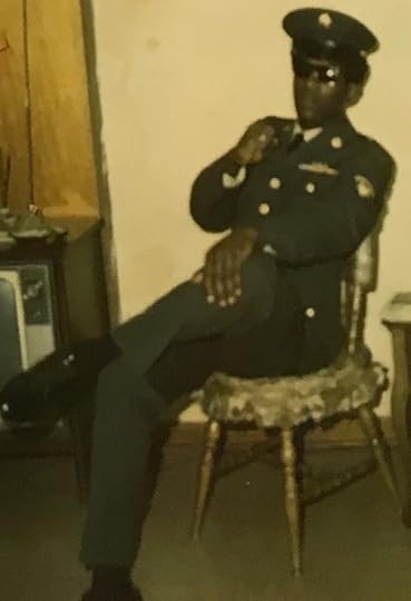 Adam Jones relaxing in a chair