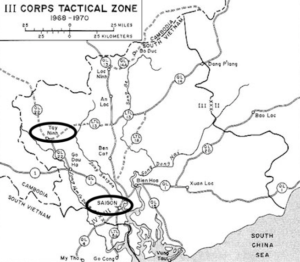 III Corps Tactical Zone around Saigon, South Vietnam (Source: U.S. Army)