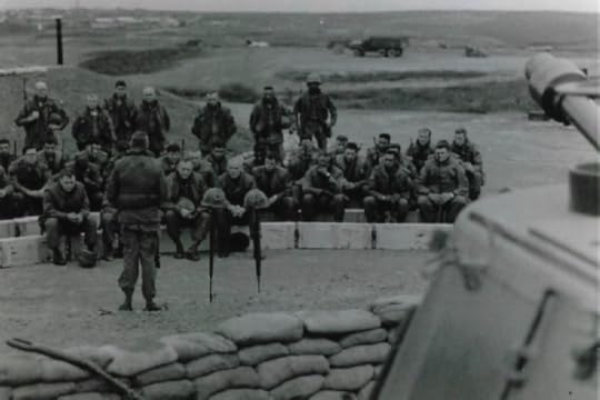 Ceremony for two men from the 1st/40th killed in action in Vietnam during 1966