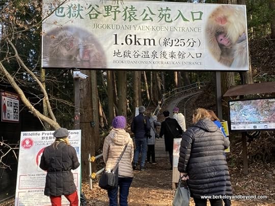 entry to Jigokudani Yaen-Koen Snow Monkey Park in Nagano, Japan