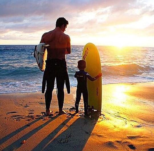 dad teaching son to surf - Google Search