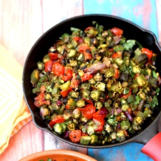 Bhindi Masala/Spiced Okra Air Fryer or Sheet Pan