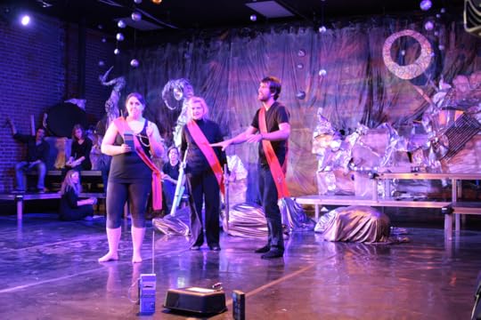 Explorers arrive on blob planet.