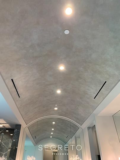 Metallic glazed ceiling
