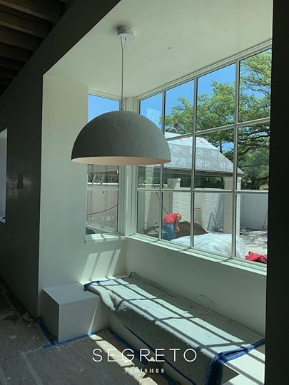 plastered light fixture