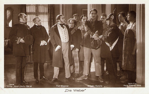 Wilhelm Dieterle and Paul Wegener in Die Weber (1927)
