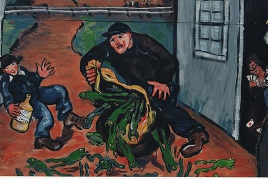 Palace Flop House by Melissa Lotton. “Frogs by the pound, by the fifty pounds. They weren’t counted, but there must have been over six or seven hundred.”