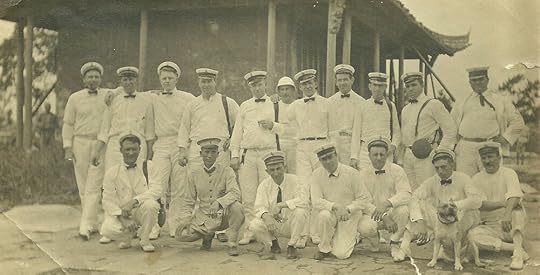 Hoosier sailor Aura Clark (top row, second from the right) in China, U.S. Asiatic Fleet