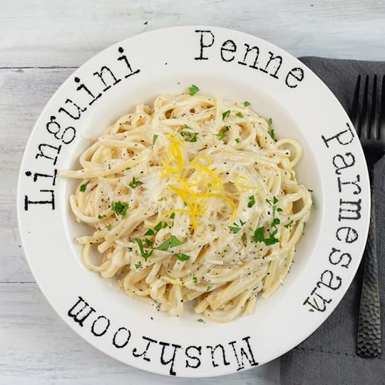 Lemon Alfredo Sauce recipe served over linguine pasta