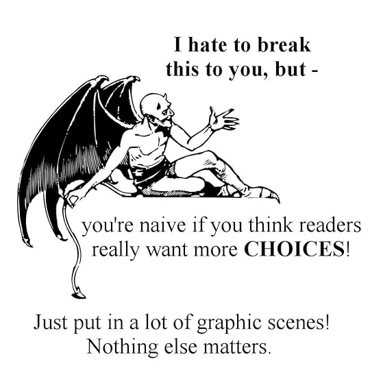 Tempting Devil scoffs at idea of choices for romance readers