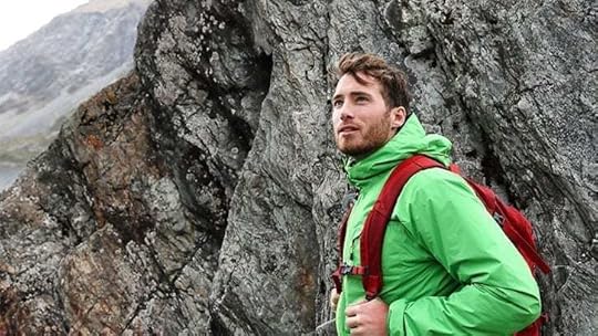 Man hiking on mountain
