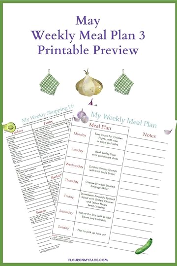 May Meal Plan 3 Printables