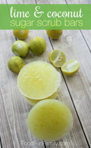 lime sugar scrub soap bar