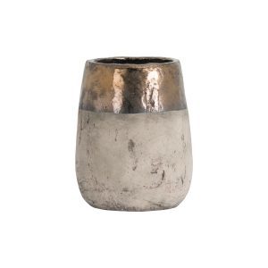 metallic dipped vase (£34.99 from Husoe Home