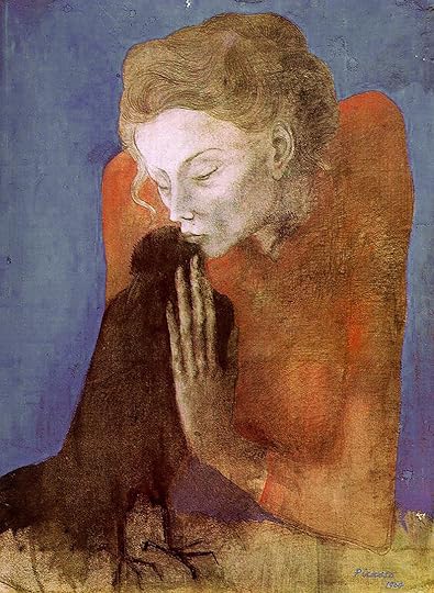 Woman with Raven by Pablo Picasso