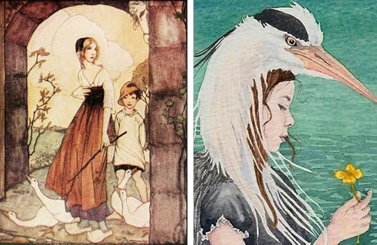 The Goose Girl by Rie Cramer & The Heron Girl by Danielle Barlowe