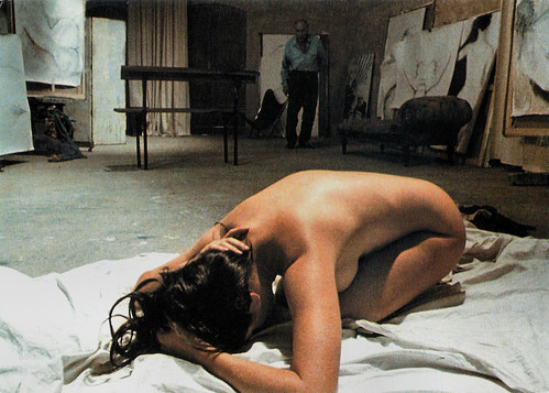 Emmanuelle Béart and Michel Piccoli in La belle noiseuse (1991)