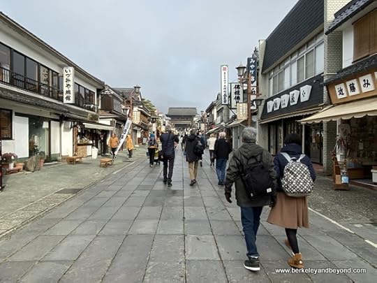 approach to Zenkoji Temple in Nagano City, Japan