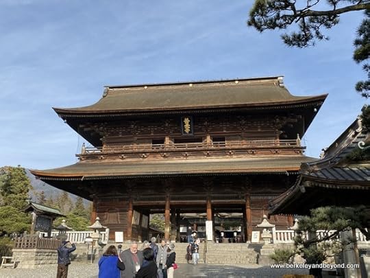 Sanmon Gate at Zenkoji Temple in Nagano City, Japan