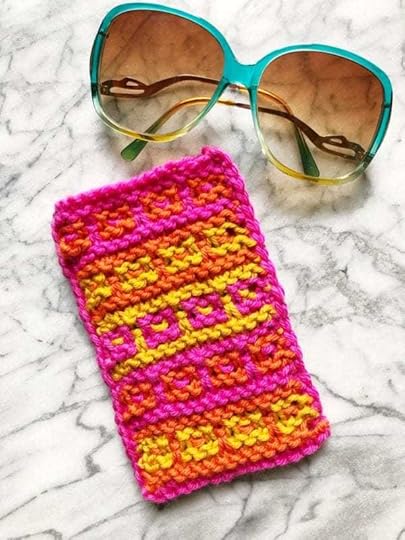 Mosaic Stitch Sunglasses Case