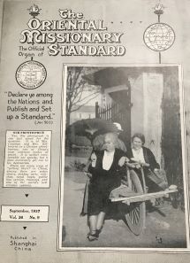 Lettie Cowman on cover of The Oriental Missionary Standard Magazine 1937