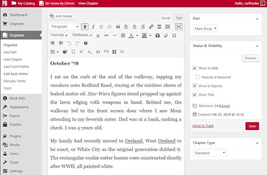 Pressbooks layout using Leonard theme
