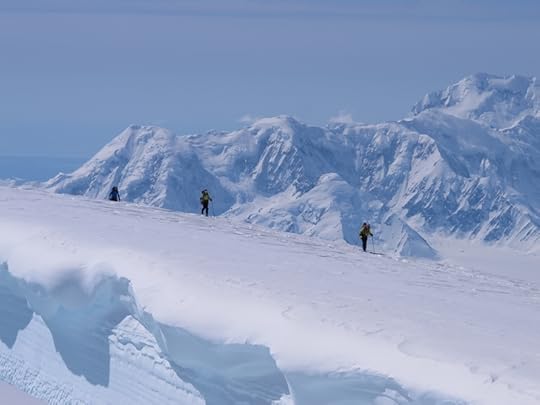 Mount Logan negotiating crevasses