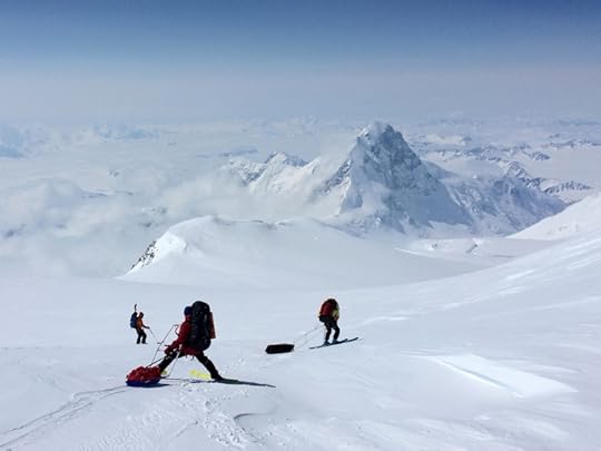 descending from Propector Col post-summit