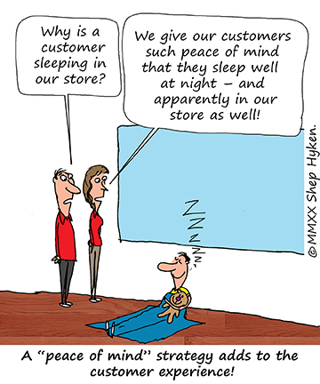 Customer Sleeping in the Store