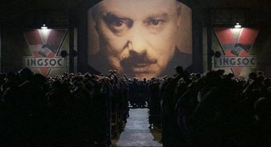 The 10 Downing Street Daily Coronavirus Briefing, yesterday.<br /><br />Or Bob Flag as Big Brother in the 1984 film version of, er, 1984.