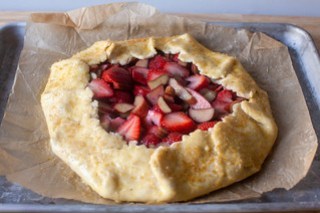 brushed and sugared, ready to bake