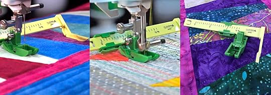 Straight Line Machine Quilting with The Ultimate Quit 'n Stitch Presser Foot as seen on Stitch it! Sisters Program 116