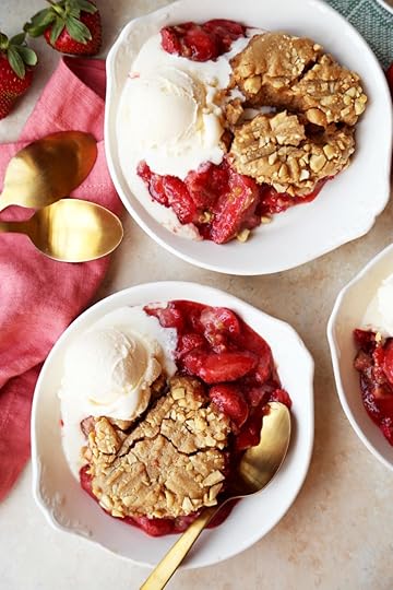 Peanut Butter and Strawberry Jam Cobbler