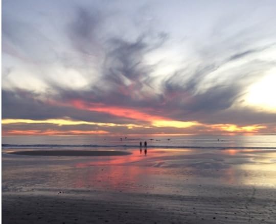 Joy and I walked along the beach, amazed at the divine display in the midst of our talking about doubts that come into our lives.