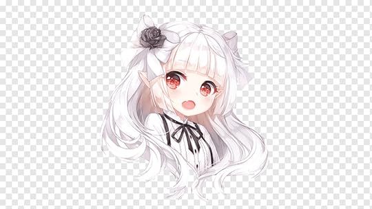 Anime Canities Hair Chibi, anime girl, blue, white, mammal png ...