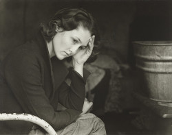 Daughter of Migrant Tennessee Coal Miner Living in American River Camp near Sacramento, California (1936) Credit: Gift of the Farm Security AdministrationMoMA Number:313.1938 Source: Museum of Modern Art