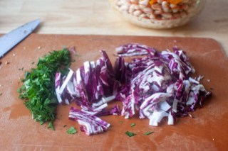 parsley and radicchio