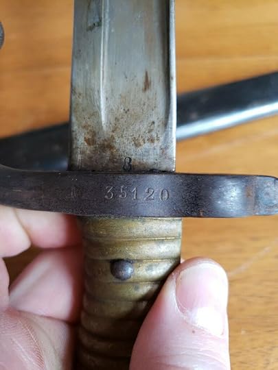 chassepot bayonet french rifle sword antique antiques brass restoration cleaning eric lewis the heron kings