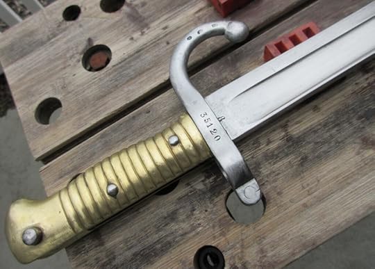 chassepot bayonet french rifle sword antique antiques brass restoration cleaning eric lewis the heron kings