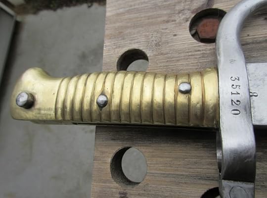 chassepot bayonet french rifle sword antique antiques brass restoration cleaning eric lewis the heron kings
